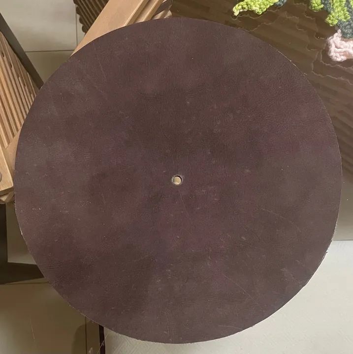 Slip Mat couro (tapete) para toca discos