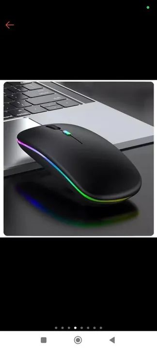 Mouse Sem Fio Recarregável, bluetooth e 2,4Ghz e Led - Foto 5