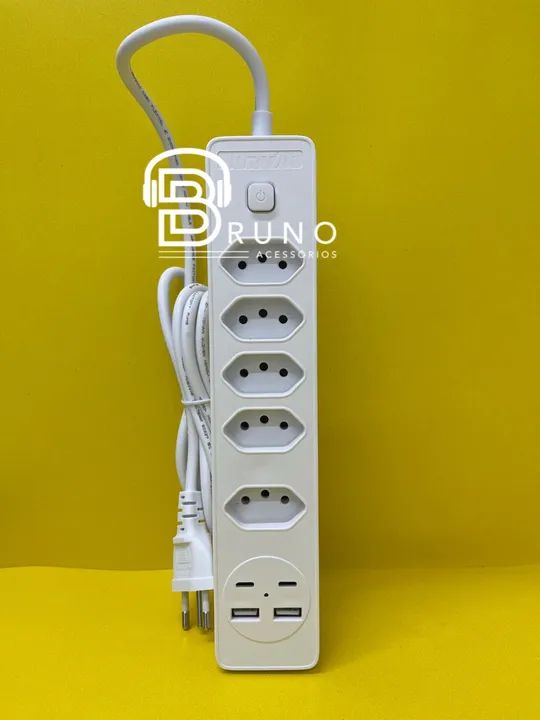 Extensão 5 Tomadas 2 USB 2 tipo C  - Foto 3
