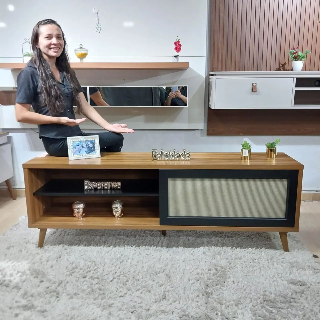 FRETE GRÁTIS - RACK P/TV ATÉ 60" - RACK NOVO - MONTAGEM GRÁTIS 