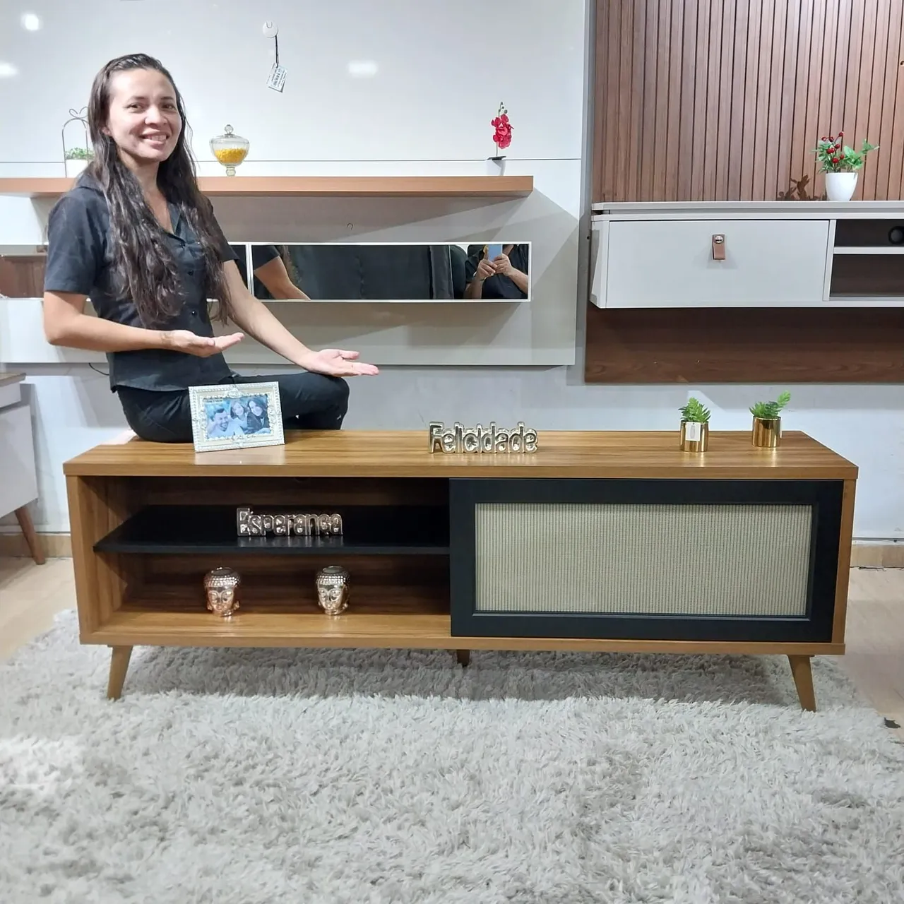 FRETE GRÁTIS - RACK P/TV ATÉ 60" - RACK NOVO - MONTAGEM GRÁTIS