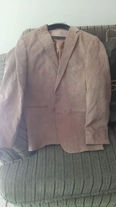 Bleizer de Lã Bege Masculino - Foto 2