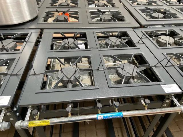 FOGÃO INDUSTRIAL 4 BOCAS ALTA PRESSÃO 30X30 P7 - MR FOGÕES  - Foto 2