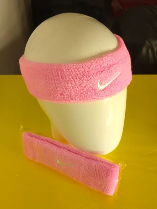 1x faixa testeira nike rosa - Foto 3