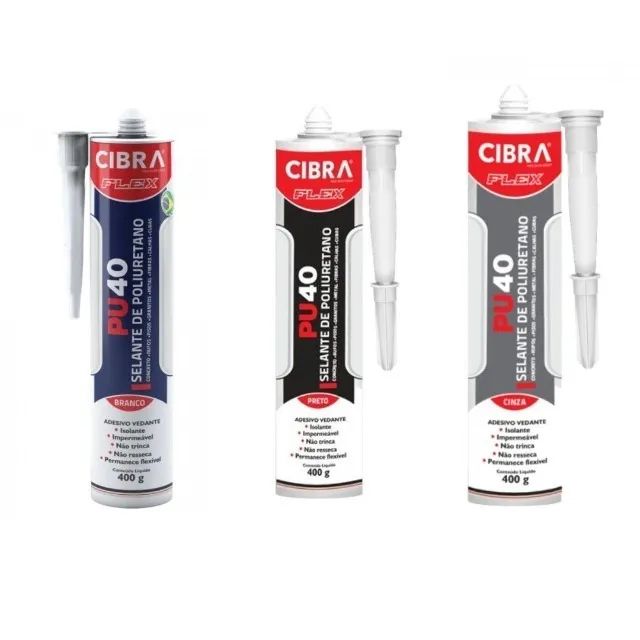 Selante PU40 Branco/Cinza/Preto 