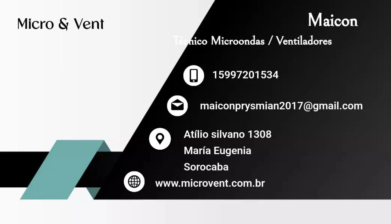 Microondas e ventilador 