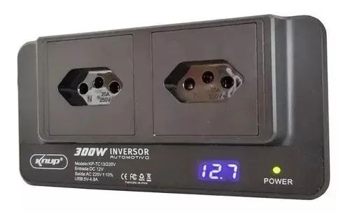 Inversor Automotivo Knup 300W TC13/220V - Foto 3
