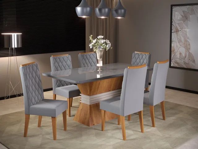 Mesa de Jantar 6 Lugares Dalila s64 