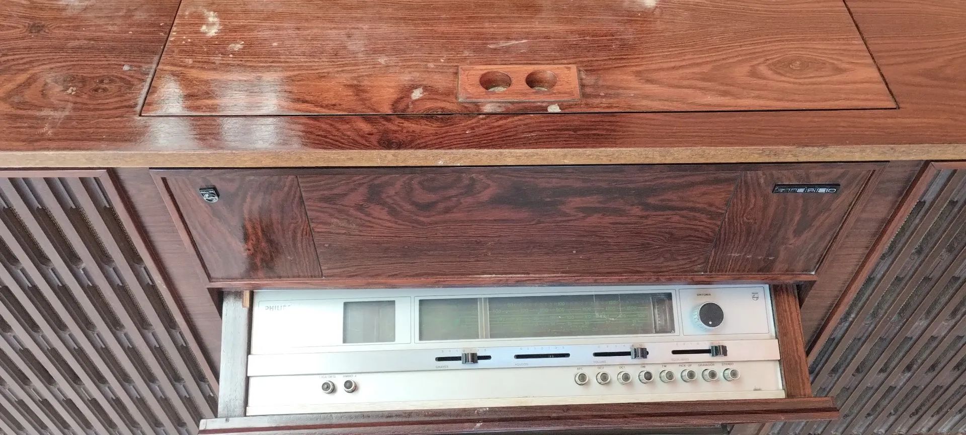  Balcão Rádio, radiola vitrola toca disco Philips Vintage - Foto 5