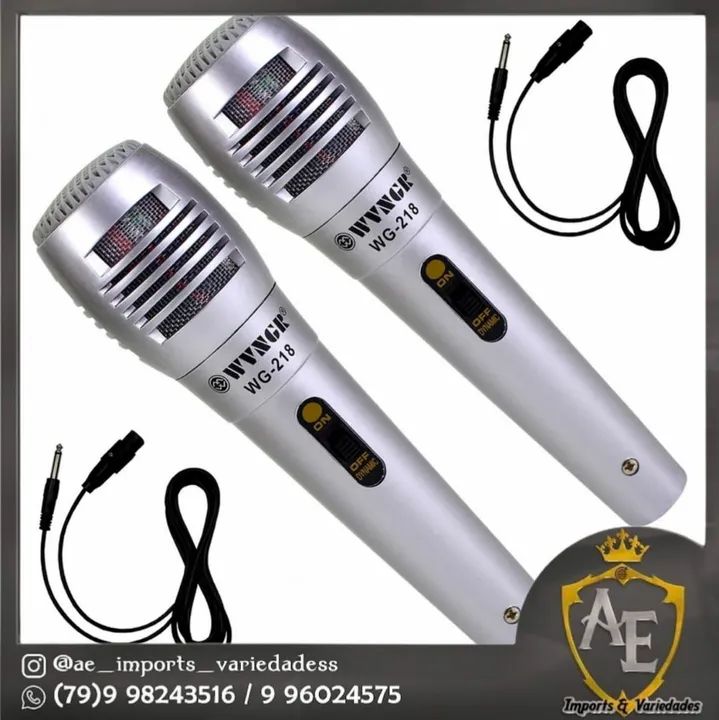 Kit 2 microfones com fio Vox - Foto 3