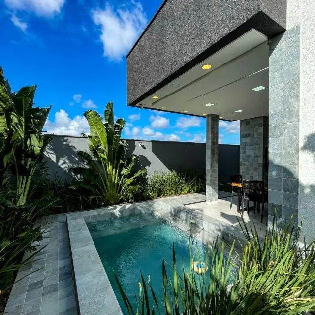 Casa plana com 3 suites e piscina na Cidade Alpha - Foto 5