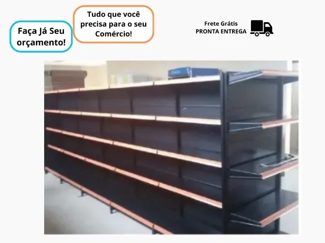 Gondola de Aço Preta Polar 7M + Ponta