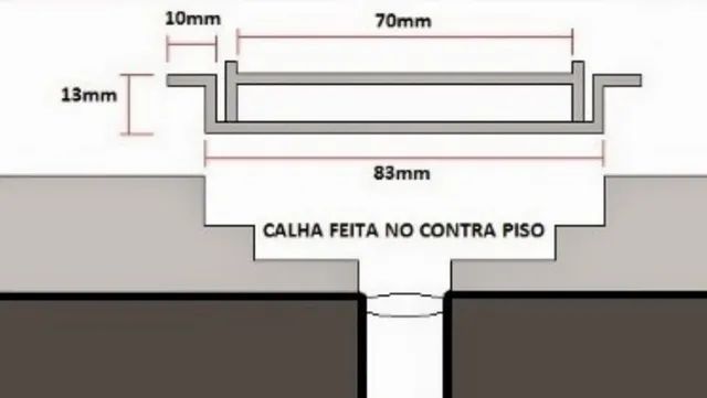 Ralo linear Infinity com tampa oculta 45cm INOX - Foto 5