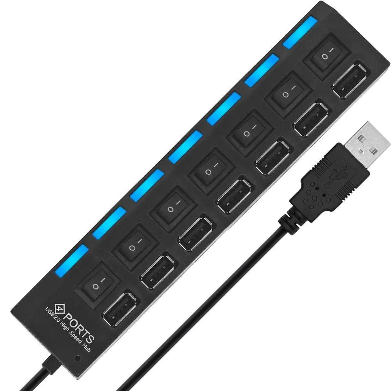 Adaptador USB 2.0 7portas