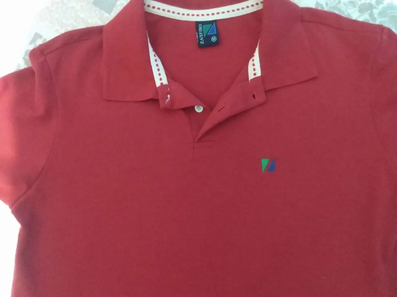 Camisa Zaffiro Polo Vermelha M (estado de nova) - Foto 2
