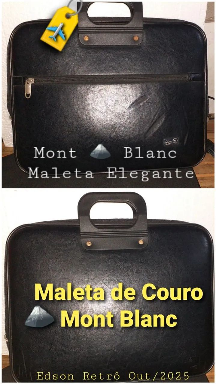 Maleta de couro xx MONT BLANC xx  - Importada -
