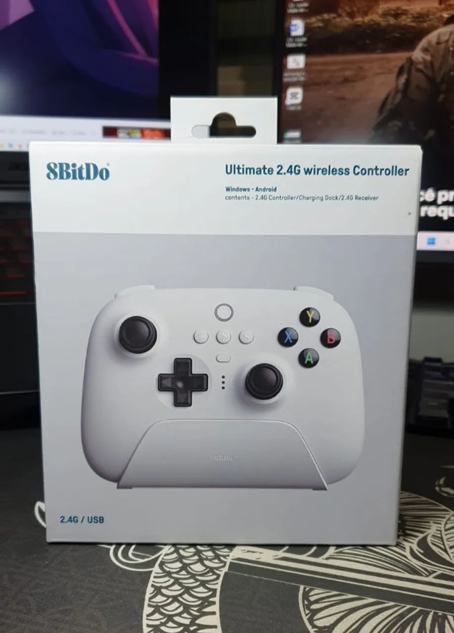 8BitDo Ultimate 2.4G sem fio + Base de carregar