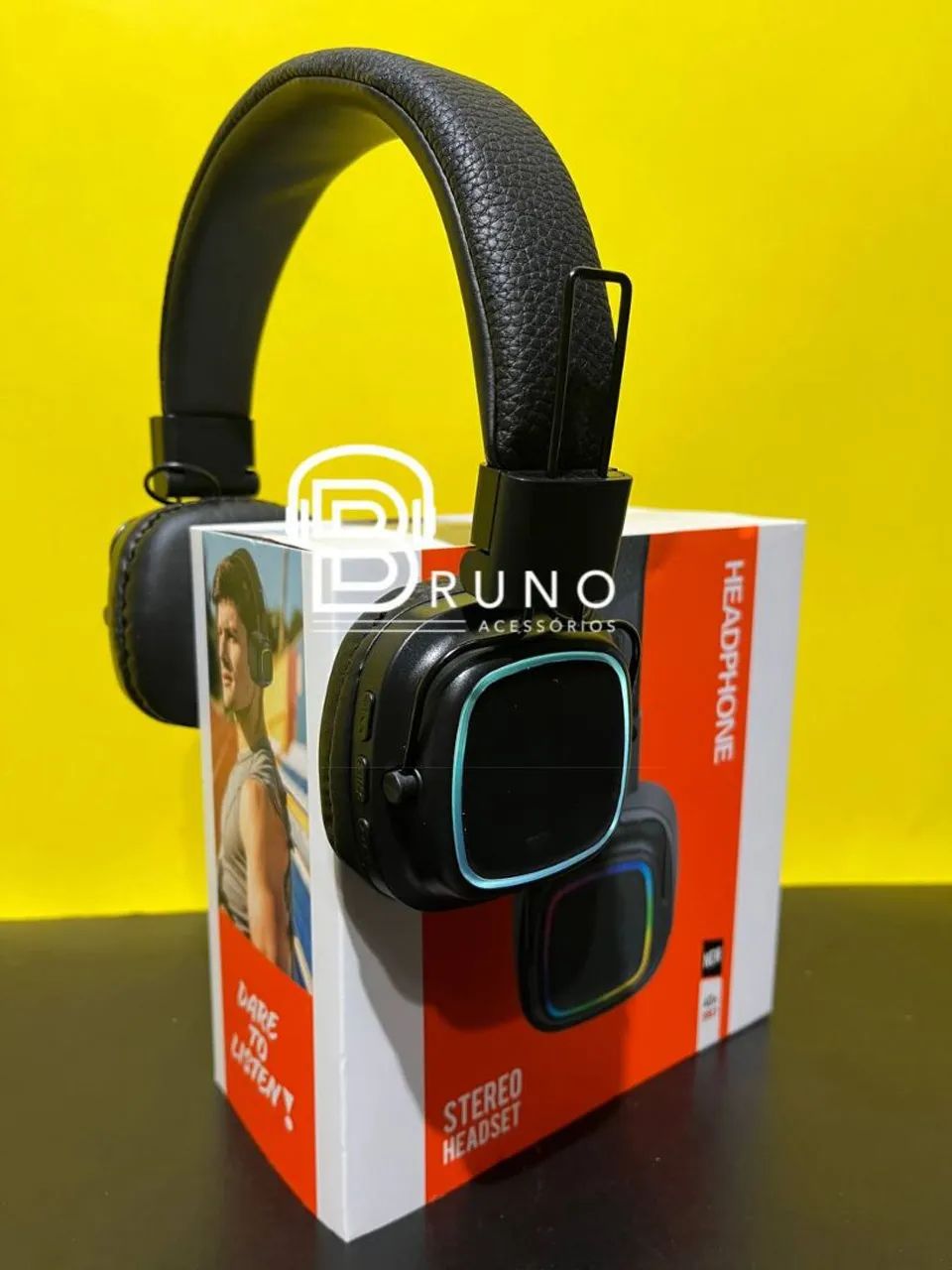 Headphone Bluetooth com LED - Design Moderno e Som Imersivo - Foto 3