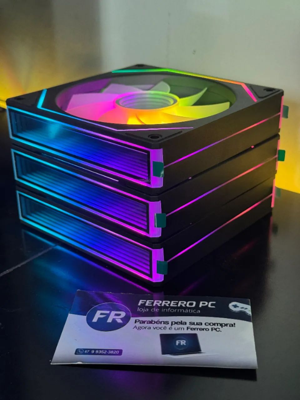 Kit 3 Fans Prism 7 Pro ARGB Ice Whale