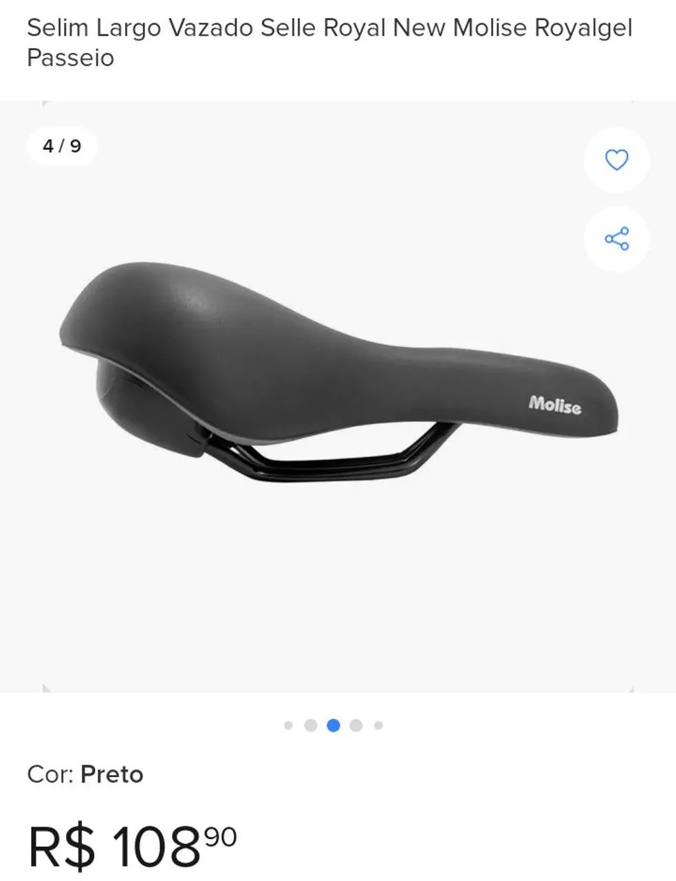 Selim Largo Vazado Selle Royal New Molise Royalgel Passeio