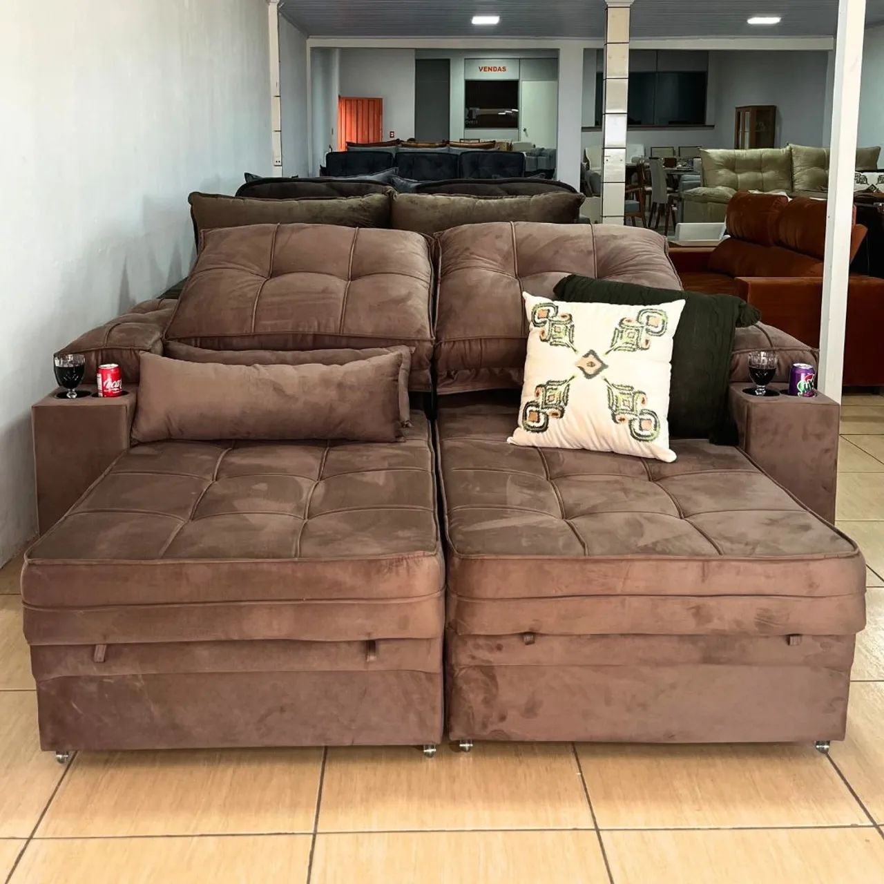 Sofá Retrátil e reclinável LARGURA 2.50 PROMOÇÃO 