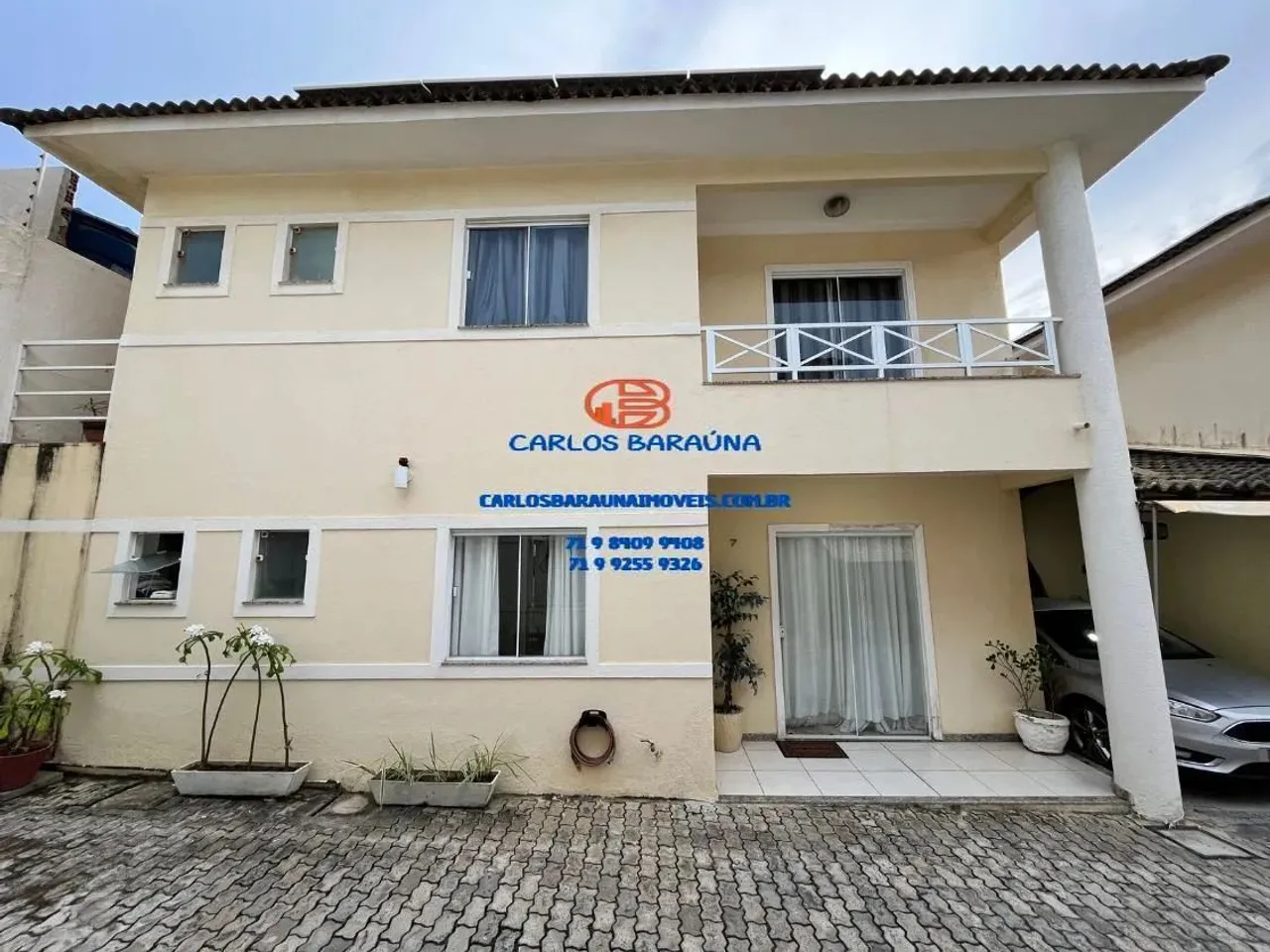 Casa duplex 4/4 com suíte condomínio fechado a 100 metros da praia ipitanga praia do flame