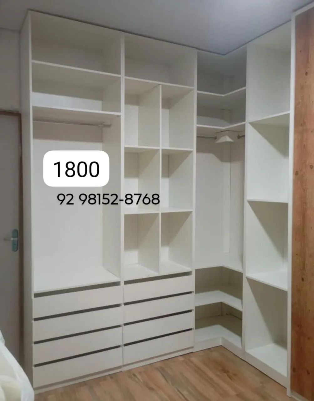 CLOSET S em L Modelos modernos e espaçosos 
