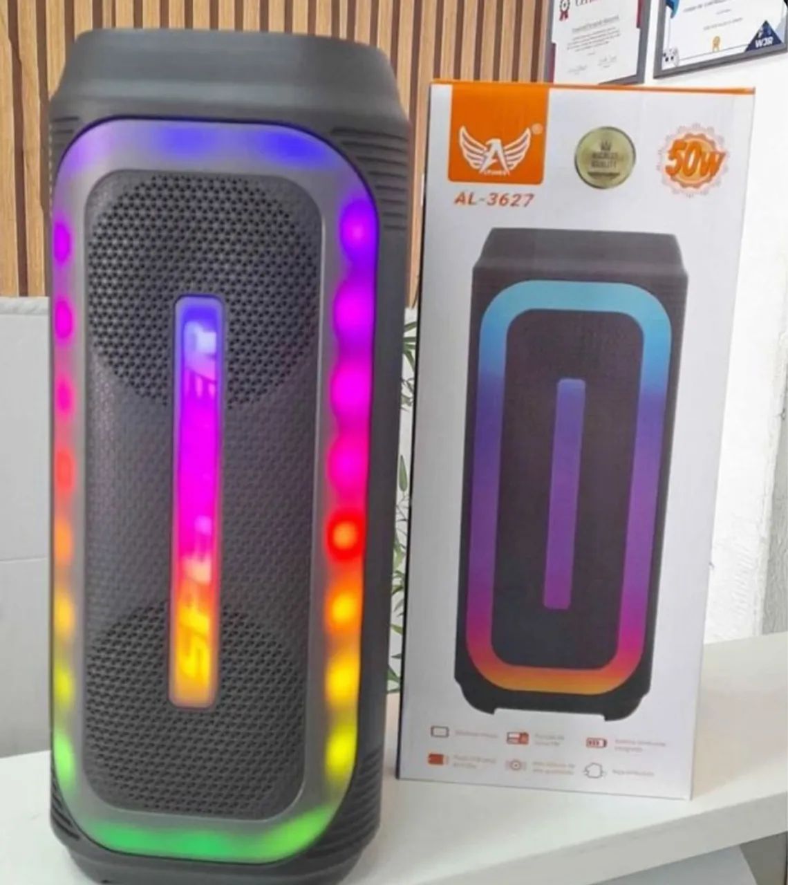 CAIXA DE SOM RGB 50W
