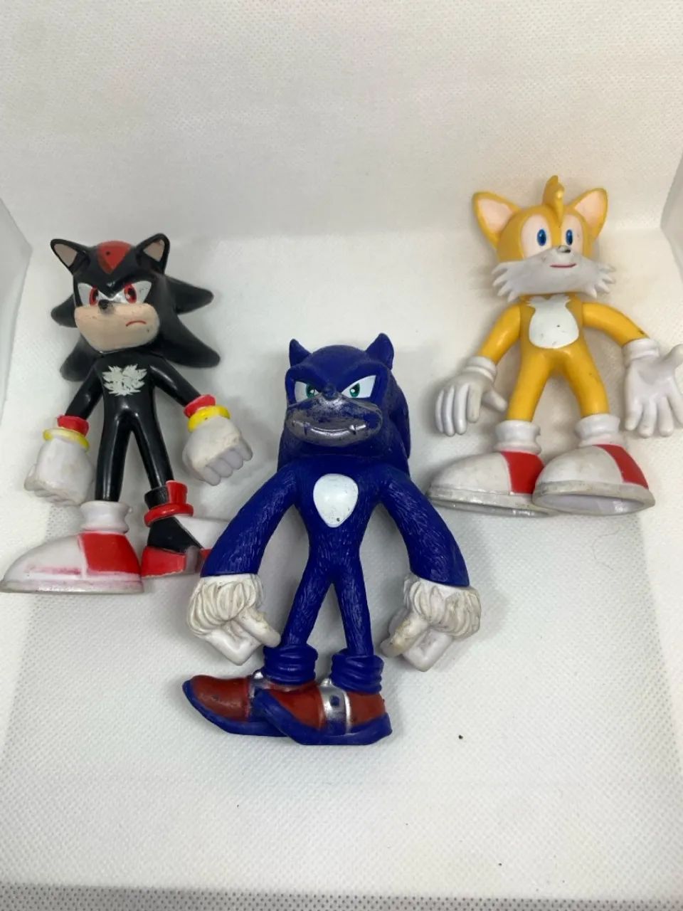3 bonecos originais super sonic - 13cm - Foto 2