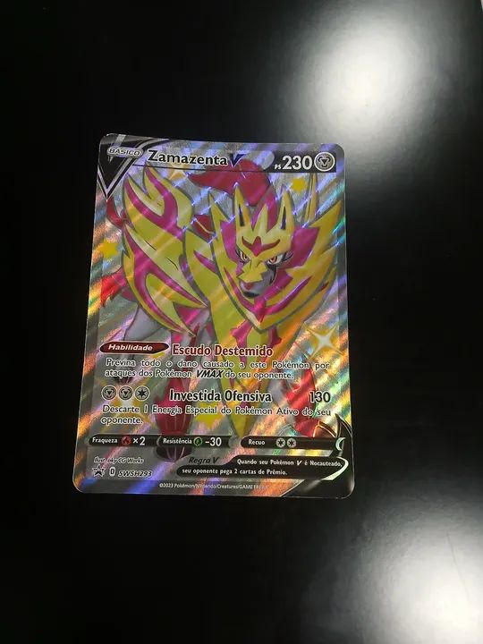 Carta Pokémon jumbo Zamazenta V 