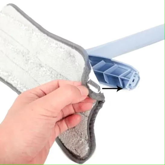 Mop Flat com Refil de Microfibra - Limpeza Eficiente