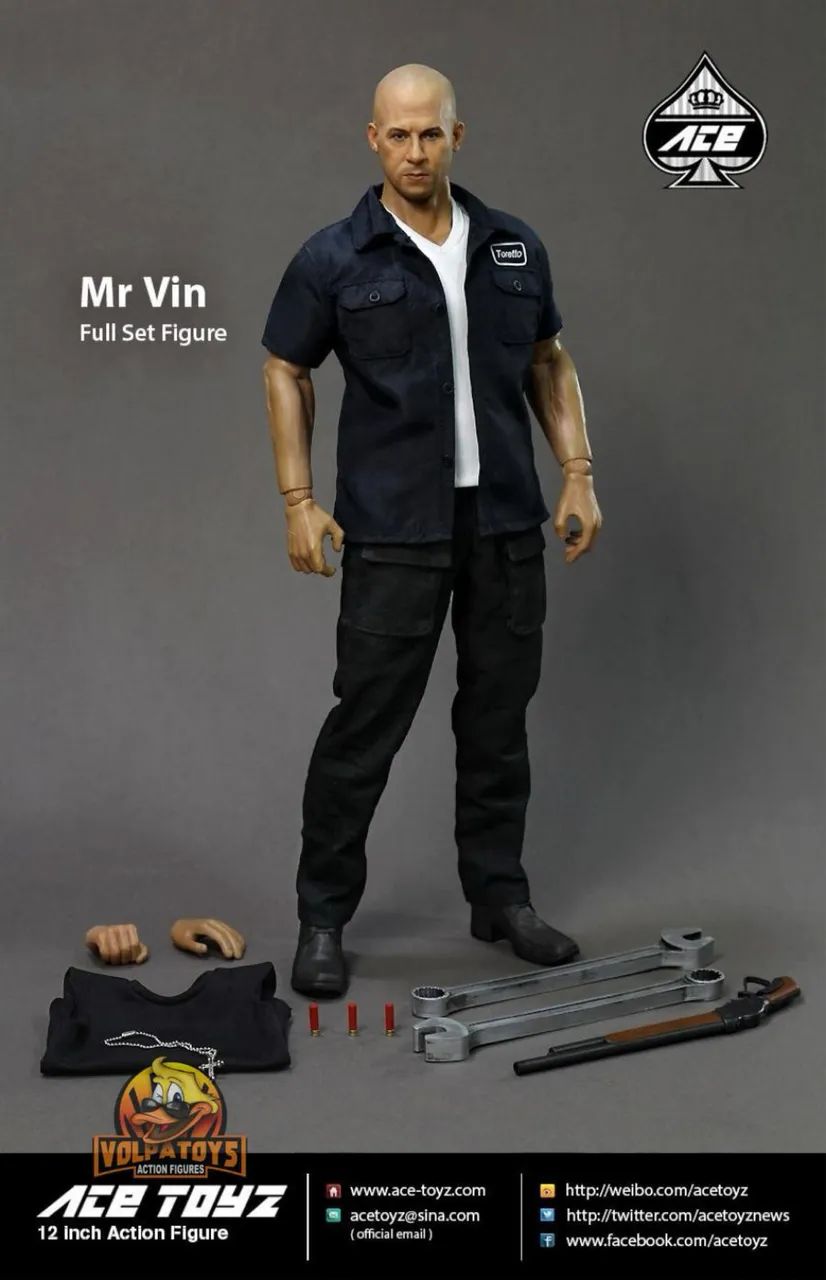 ACE Toyz Mr. Vin 1/6 Toreto Velozes e Furiosos - Foto 3