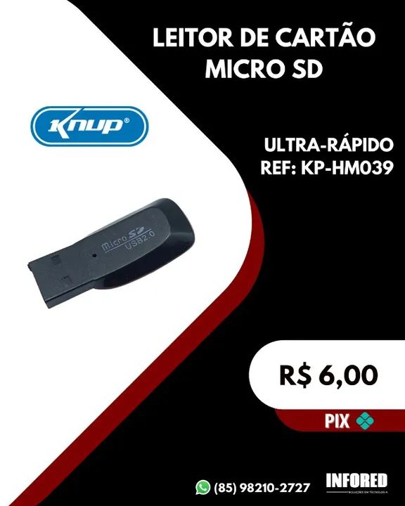 Leitor de cartão micro SD KP-HM039