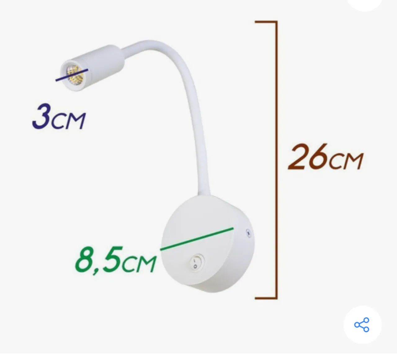 Luminária Arandela articulada de parede - Foto 2