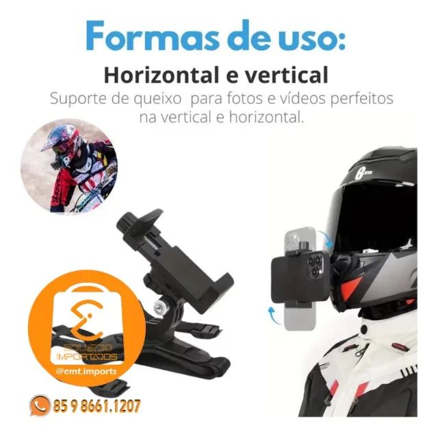 Suporte Universal para Celular em Capacete LE-143 - Foto 4