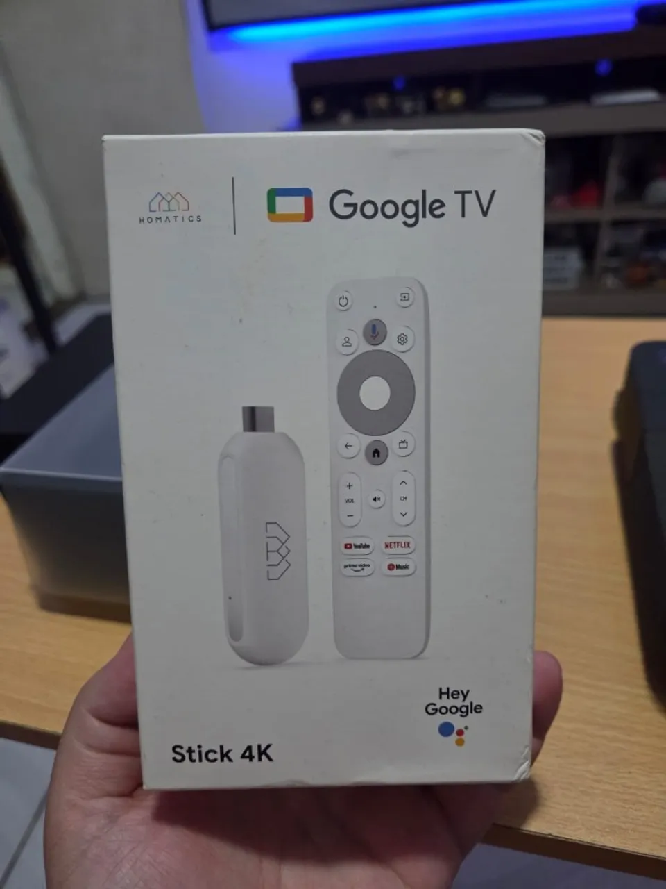 Homatics 4k Tv Stick 2gb+32gb Google Tv Cor Branco