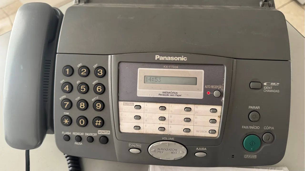 Fax Panasonic KX-FT904 com Secretária Eletrônica - Foto 3