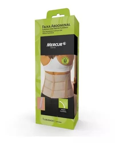 Faixa Abdominal Elástica com Hastes Flexíveis - Mercur