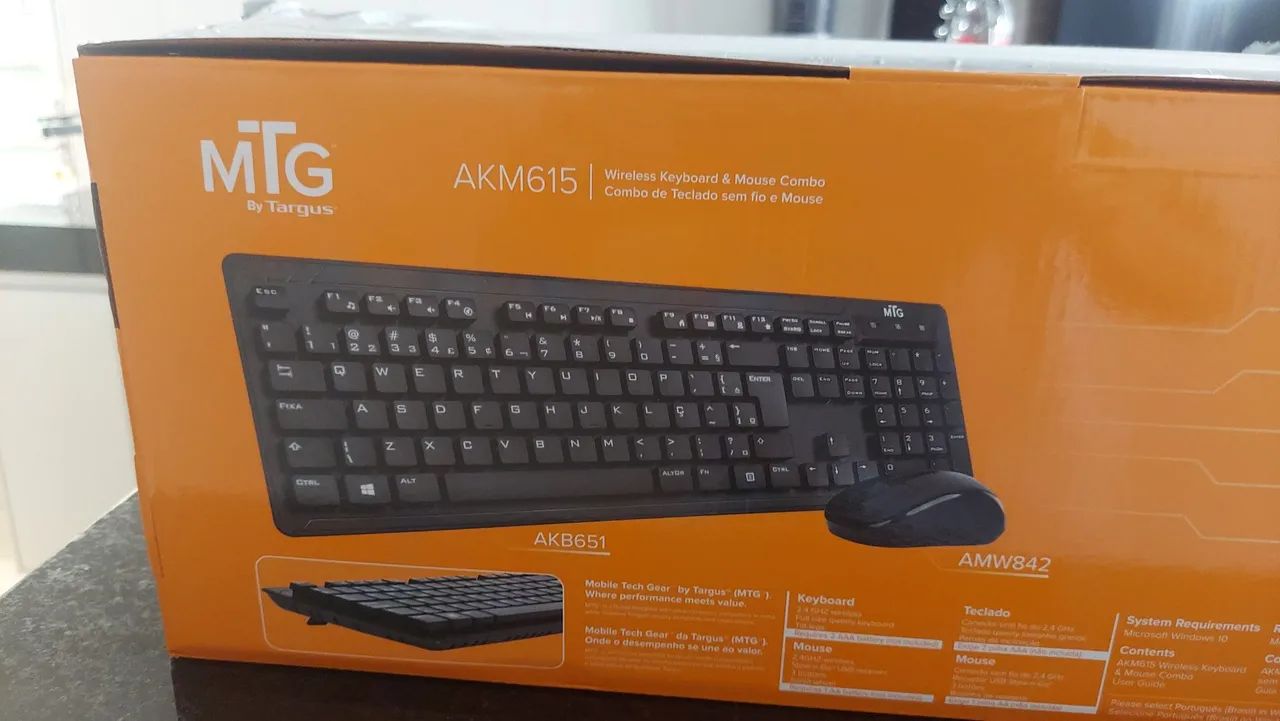 Teclado e Mouse Sem Fio Targus AKM615