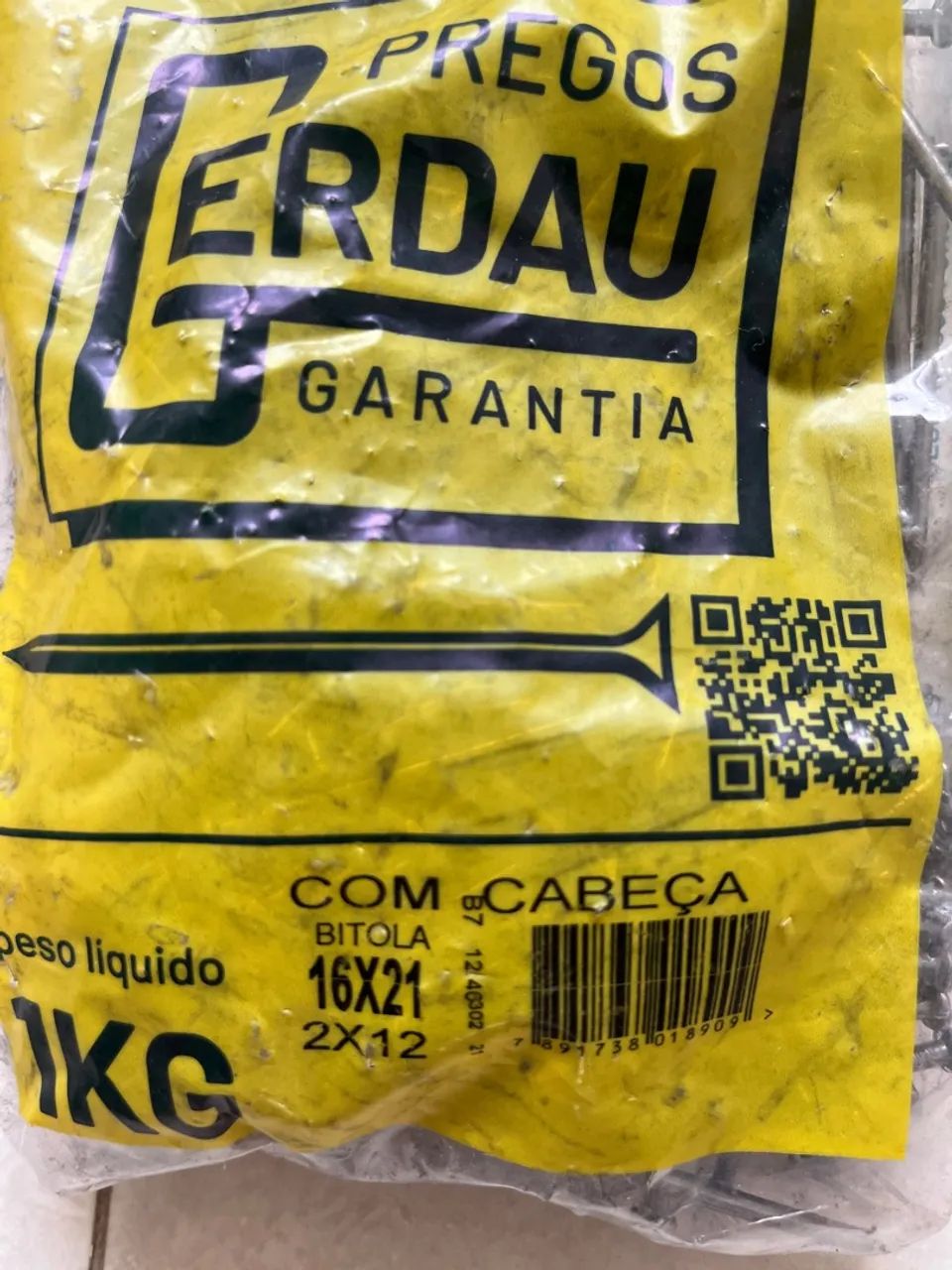 10 pacotes pregos tamanho variado novo Gerdau - Foto 3