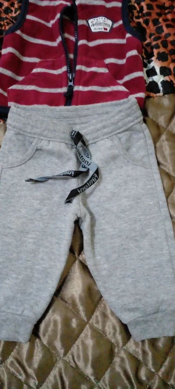 Colete de bebe calça moletom flanelado  - Foto 3