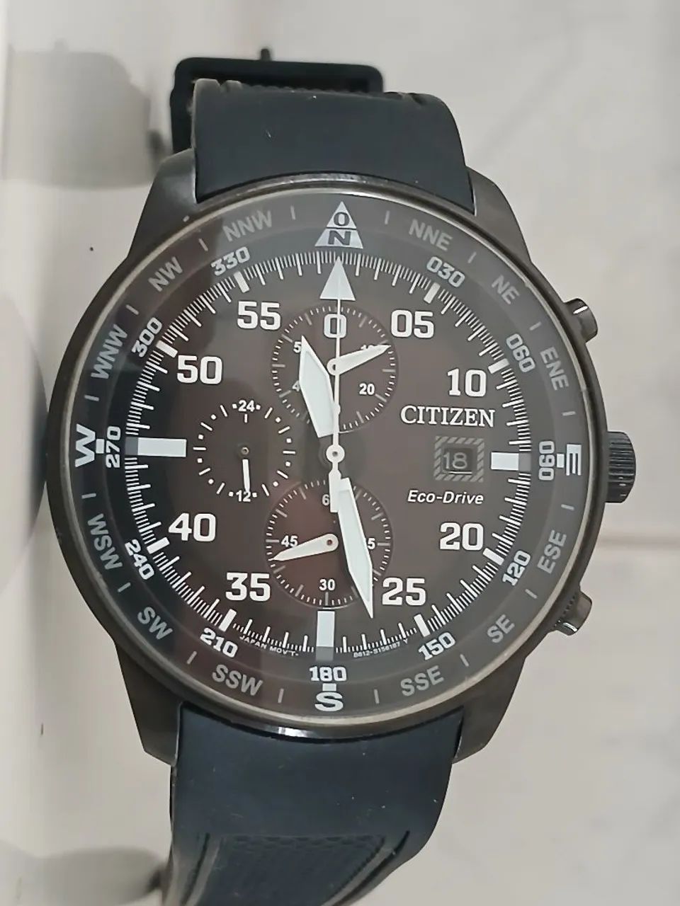 Relógio original CITIZEN AVIADOR ECO-DRIVE CHRONOGRAPH 6 PONTEIROS