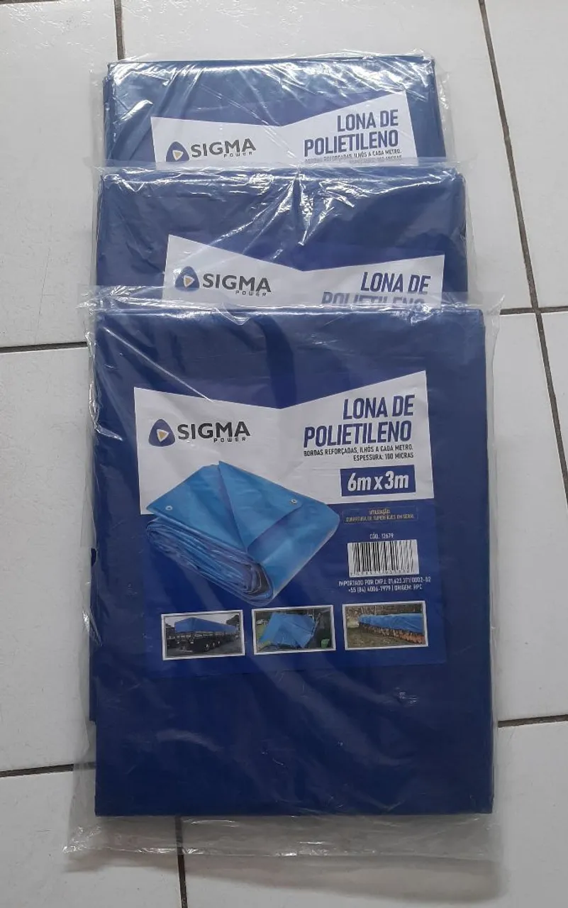 Lona de Polietileno Sigma Power 6mx3m