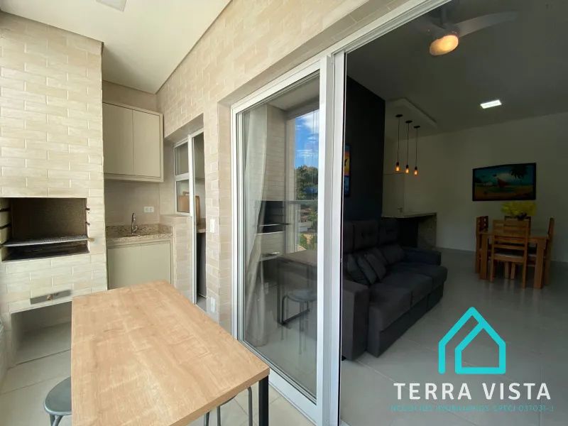 Lindo apartamento todo mobiliado com varanda gourmet a venda na Praia das Toninhas Ubatuba - Foto 4
