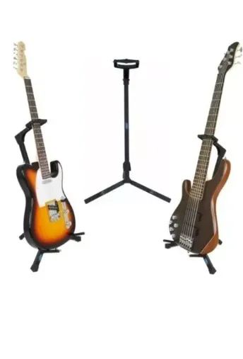 Suporte Viola Guitarra Violão Baixo Ask G3s Chão Com Trava Cor Preto - Foto 3