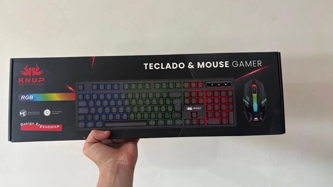 Kit teclado E Mouse Gamer RGB - Foto 2