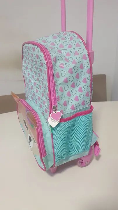Mochila Infantil com Rodinhas Bagaggio Raposa - Foto 6