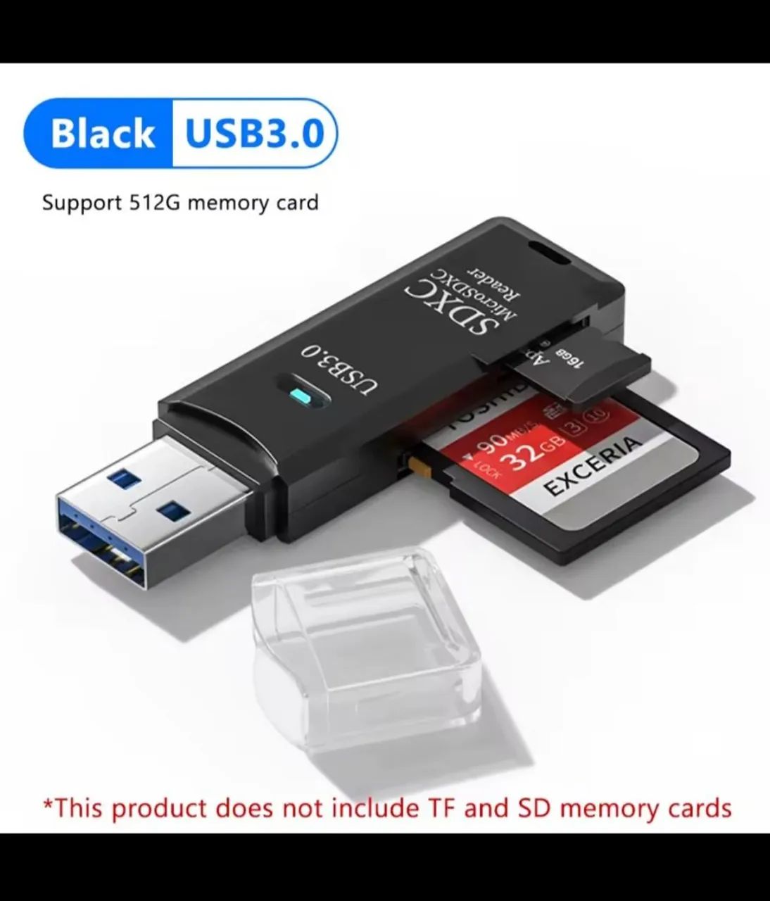 Adaptador Leitor de Cartão micro sd  USB 3.0  - Foto 2