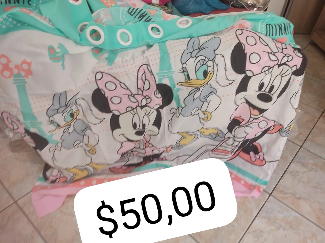 Lençol de Cama Infantil Minnie e Daisy