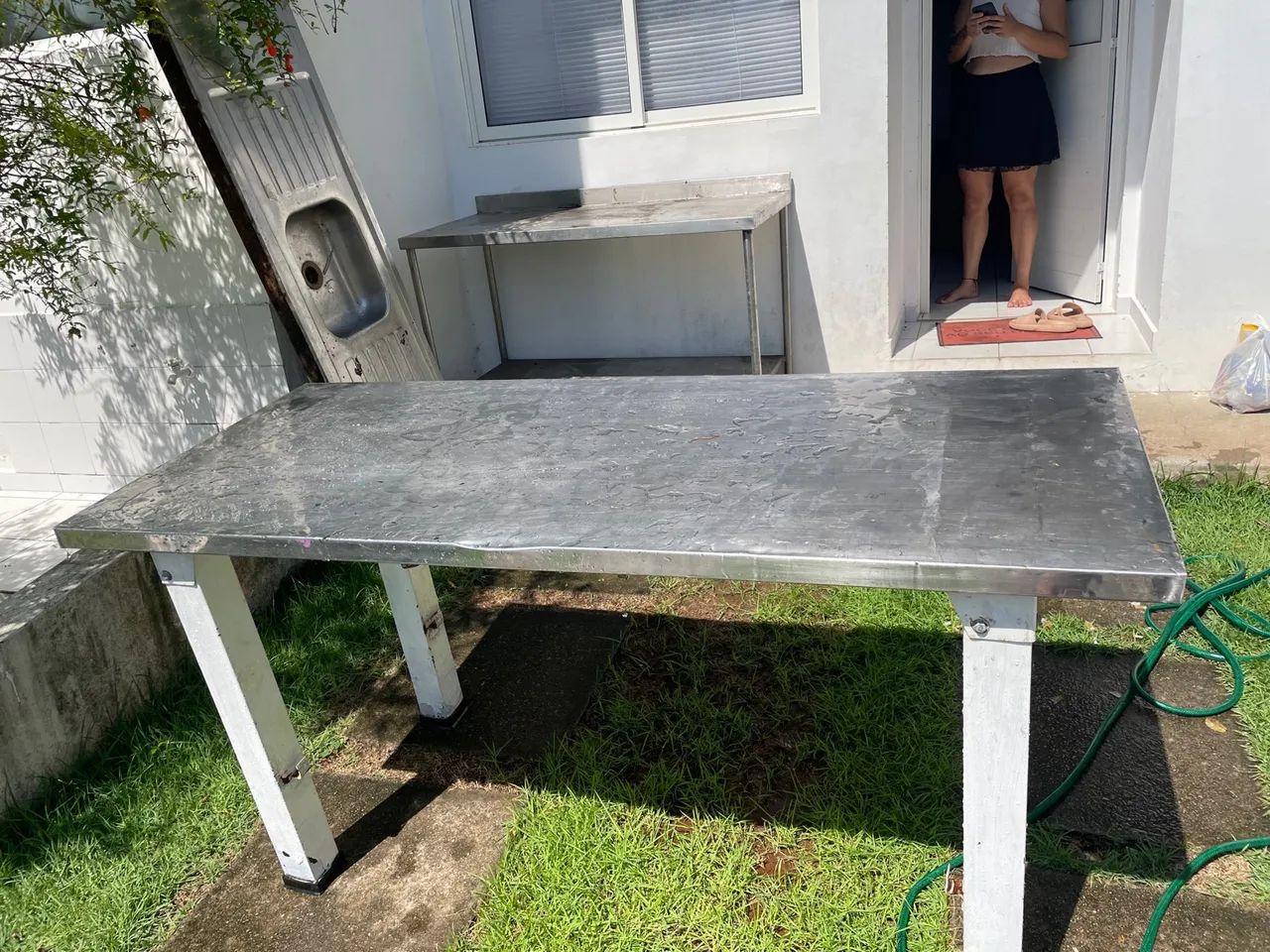 Mesa em Inox 1,70x0,70